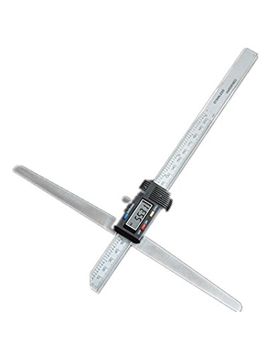 MeterTo 1164-200D Digital Depth Gauges with Long Base, Measuring Range: 0-200mm, Resolution: 0.01mm, Permissible Error: +/-0.06mm, Long Base Size: 250mm