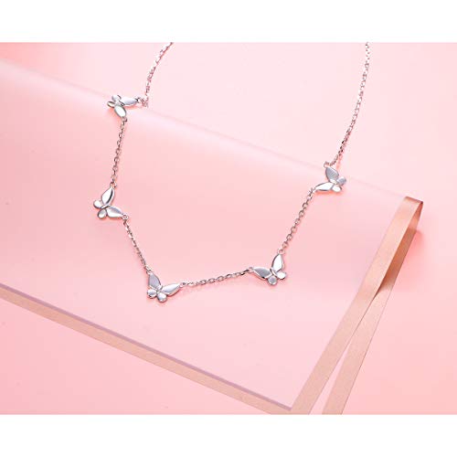 Daochong 925 Sterling Silver Dainty Butterfly Choker Necklace For Women Teen Girls Jewelry Gifts Birthday #TOP2