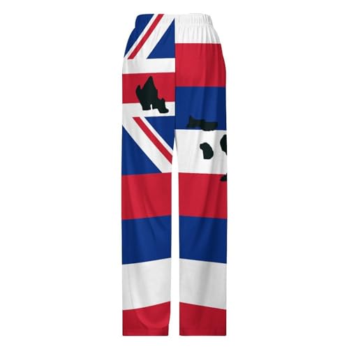 Map of Hawaii And Hawaiian FlagChildren's Casual Pajamas130CM4