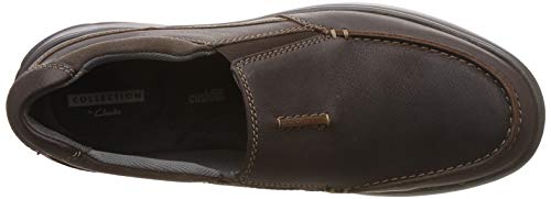 Image of Clarks Men's Cotrell Free Brown Oily Boat Shoes - 7 UK /India (41 EU)(91261315637070)