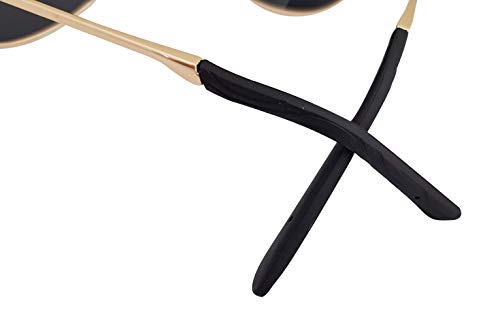 Image of Macro Giant Classic Drop Shape Sunglasses, Polarized, 100% UV Protection, UV 400 With Case, Military Style, Al-Mg