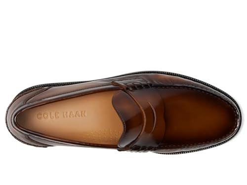 Cole Haan Men's Pinch Prep Penny Loafers, Dark Chocolate Box Brush Off/Black, 9.5-W US by Cole Haan - Image 3