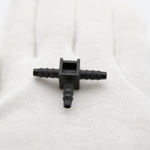 KRD PERFORMANCE 5mm Barb Tee for 1/4 OD nylon tube, 3 Way T Shape Splitter Fuel Quick Connector, Pack of 2 by KRD PERFORMANCE - Image 5