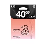 THREE 4G/5G SIM Card UK & ROAM FREE in over 70 destinations - PREPAID PAYG £10 Bundle - 20GB + (20GB FREE DATA) Unltd Texts & Mins - ROAMING ALLOWANCE 6GB