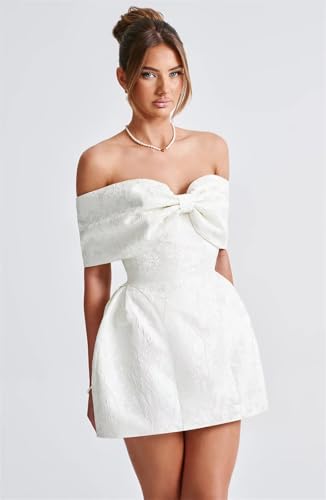 Short Homecoming Dresses for Teens Off The Shoulder Appliqued Satin Cocktail Prom Party Dress3