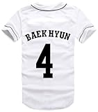 babyhealthy Kpop Jersey Seoul Concert Same Style Baseball Jersey T-Shirt Baekhyun Sehun Xiumin Hip-hop Shirt Merchandise