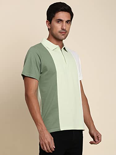 Image of Dennis Lingo Men's Slim Fit Olive Polo T-Shirt