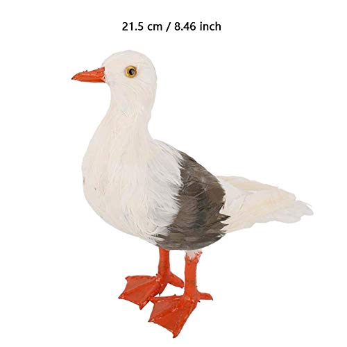 Simulation en polyéthylène de mouette : statue d'animaux robuste pour décoration - 6