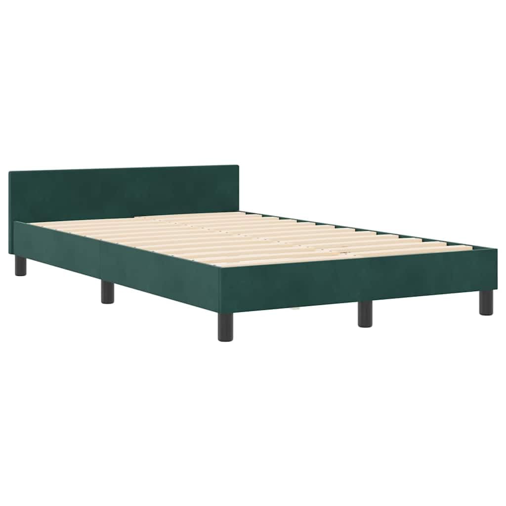 Velluto premium e legno massello Modern Box rettangolare 120x190 cm Verde