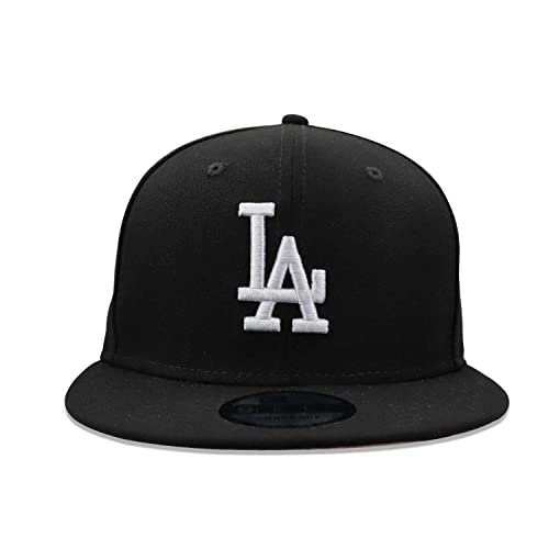 New Era 950 Los Angeles Dodgers Basic Snapback Hat (Black/White) Men's Cap #TOP1