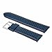 Ewatchparts 18mm Compatible With Tag Heuer Carrera Perforated Leather Watch Rally Band Strap Quick Release Blue