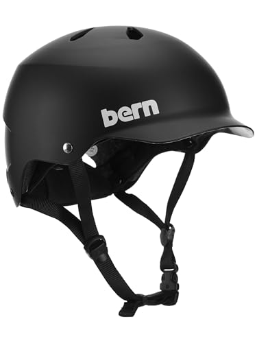 Bern Watts Classic Bike Helmet for Men and Women, Multisport Certified, Matte Black, Large