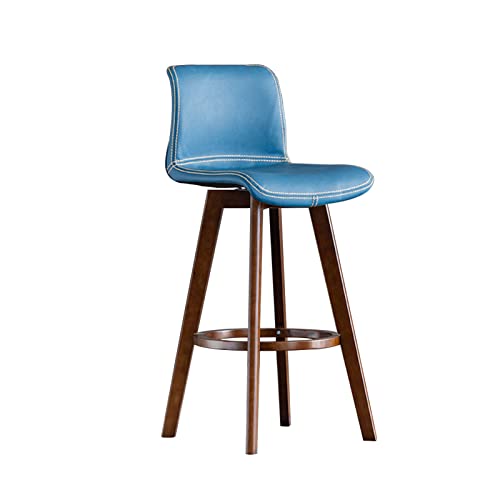 Tabourets de bar pivotants 360° avec dossier rembourré et repose-pieds