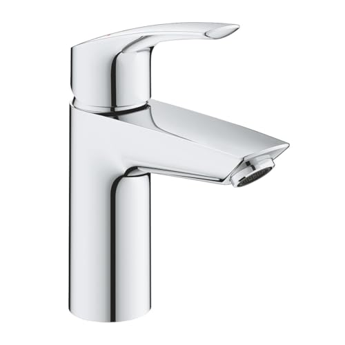 GROHE Einhand-Waschtischbatterie Eurosmart 24192_3, S-Size, Energie-Spar-Funktion Mittelstellung kalt, Cradle to Cradle Certified(R) Gold, chrom