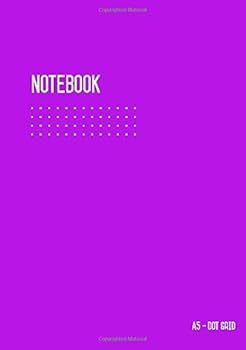 Dot Grid Notebook A5 : Bullet Journal Notebook Purple for Writing and Drawing, Blank, Small, Softcover, Dotted Matrix, Numbered Pages, No Bleed