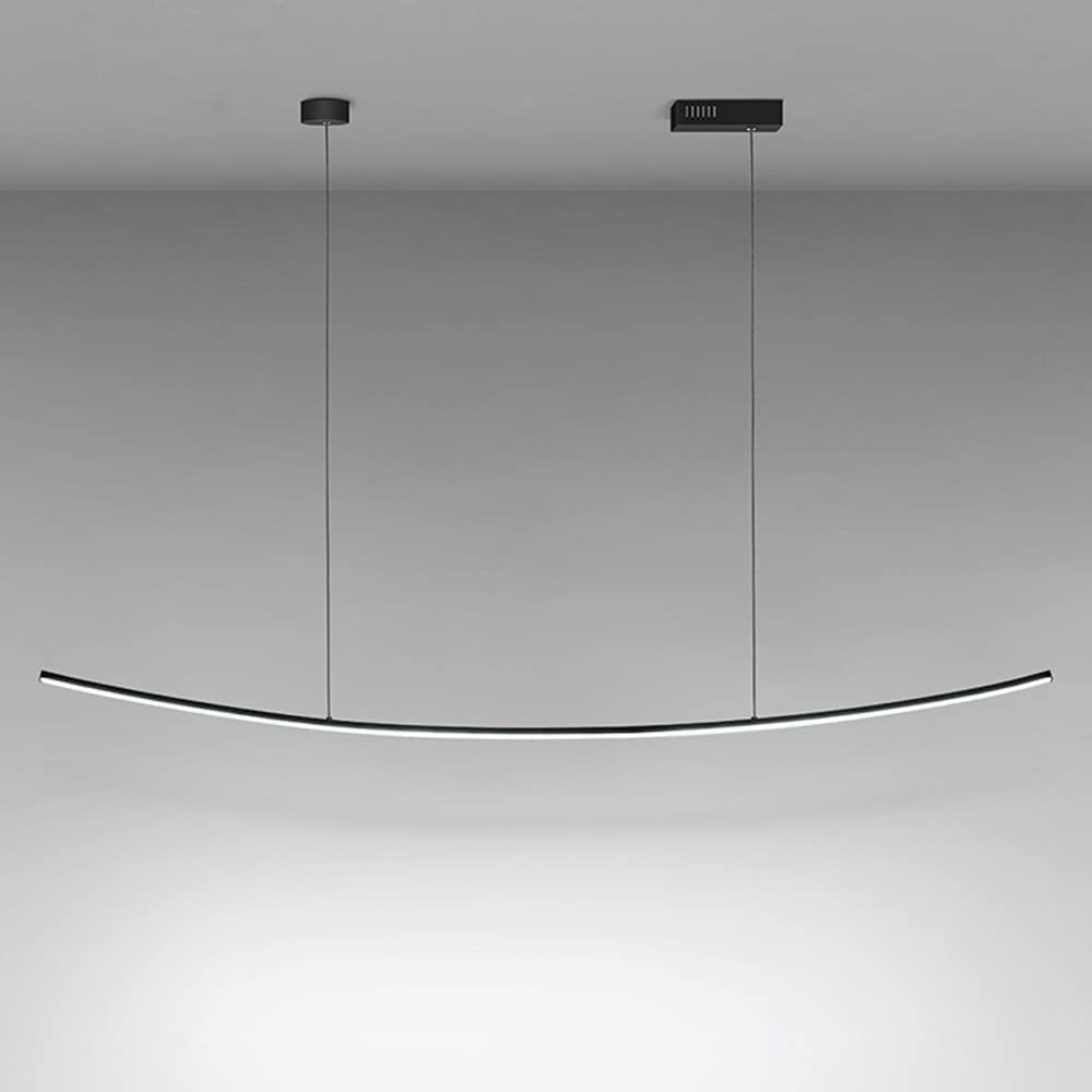 Nowoczesne ściemnialne oświetlenie wiszące LED do kuchennej wyspy, liniowy żyrandol LED, regulowana wisząca lampa wisząca LED do stołu jadalnego, salonu, baru