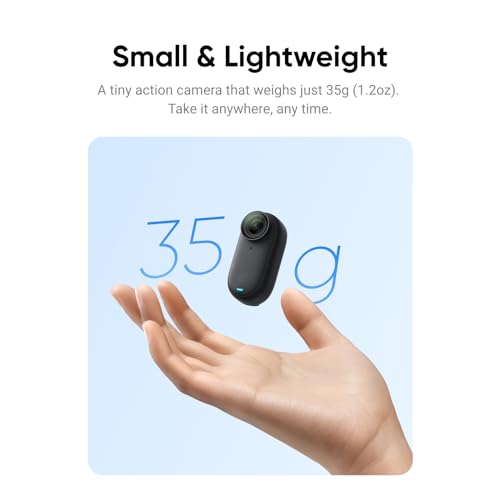 Insta360 GO 3 128GB Creator Kit Black – Small & Lightweight Action Camera, Portable and Versatile, Hands-Free POV, Mount Anywhere, Stabilization, Multifunctional Action Pod, Waterproof