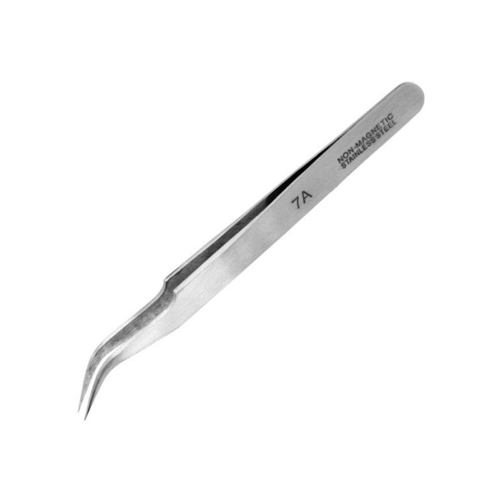 Modelcraft 115Mm Stainless Steel Tweezers, Extra Fine Curved Tips