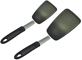 Unicook 2 Pack Flexible Silicone Spatula, Turner, 600F Heat Resistant, Ideal for Flipping