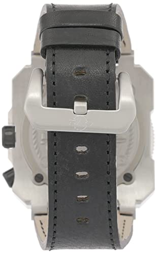 GV2 Men's XO Submarine Swiss Automatic Watch, Genuine Italian Leather Strap, Silver (4536L)4