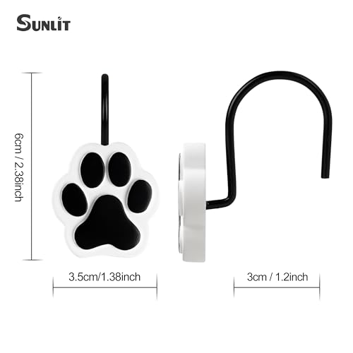 Recopilación de Ganchos decorativos para cortinas de ducha . 28 Imagen adicional