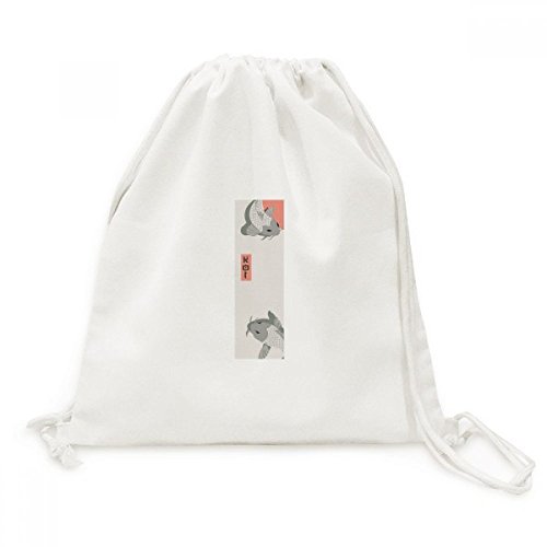 Poisson toile drawstring backpack résistant pour éviter de s'encombrer pendant les visites