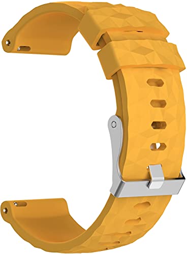 Gransho Correa de reloj de silicona suave compatible con Suunto 9/7 / D5i / Traverse/Spartan Sport Wrist HR Baro, Correa de reloj de silicona de liberación rápida, Patrón 4, Deporte