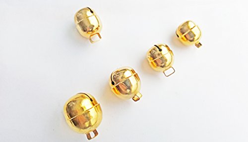 starlingukpk Lot de 2 cloches de fauconnerie de qualité supérieure pour chat Finition dorée Taille 2 Cover