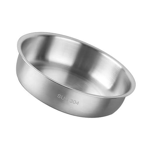 MOTHNUR plato de acero inoxidable bandejas para servir bocadillos placa de servicio Bandeja de comida fruteros fruteira plato para servir frutas Plato llano de acero inoxidable Silver