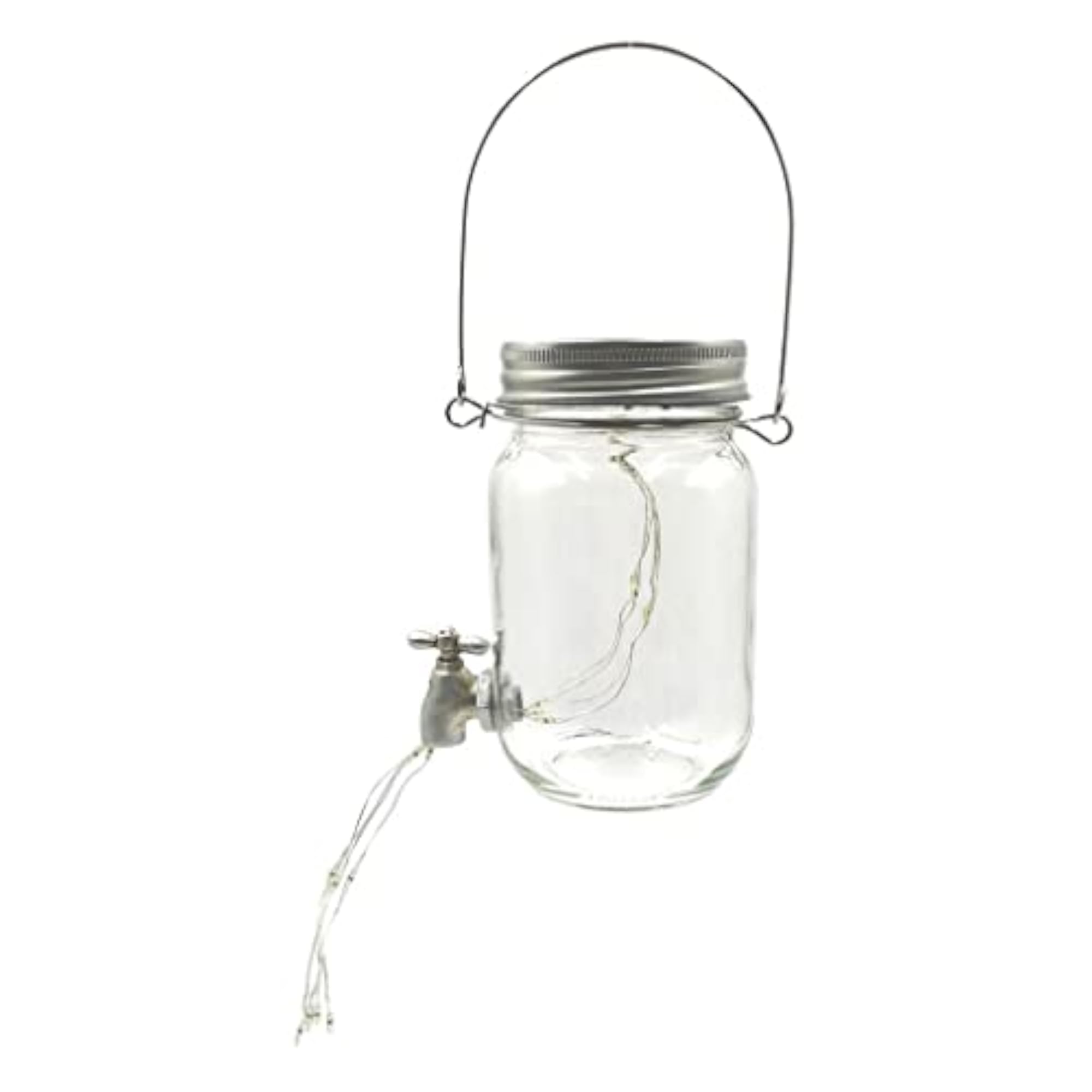 Hanging Solar Mason Jar Light, 24 LEDs Decorative for Garden