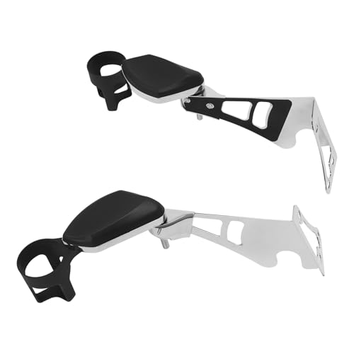 Accoudoir passager pour Harley Touring 1997-2013 chrome avec porte-gobelet