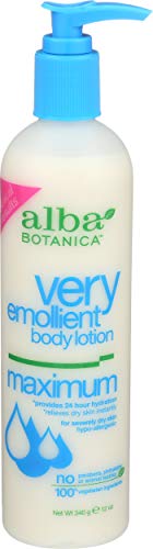 Alba Botanica Very Emollient Body Lotion, Maximum, 12 Oz