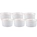Creative Home Set of 6 Pieces Ceramic Ramekin Souffle Dish for Baking, Dessert Snacks, Dipping Bowls, 4 oz, Off-White