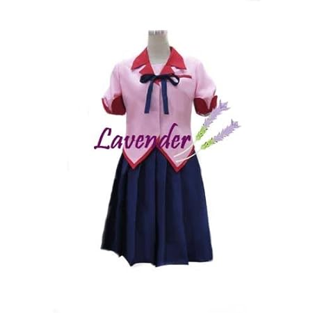 Amazon プロバンスのラベンダー 羽川 翼 戦場ヶ原 ひたぎ 神原 駿河 直江津高校制服 コスプレ衣装 イベント 仮装 ハロウイン クリスマス コスチューム 文化祭 オーダーメイド可能 コスプレ 仮装 通販