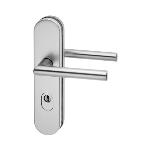 1 Cama de protección con placa larga de drückergrt. Formato ES1 exterior Cartel 12 mm, ovalado, picaporte Forma de U PZ, 10/92 mm, unidades, 515825