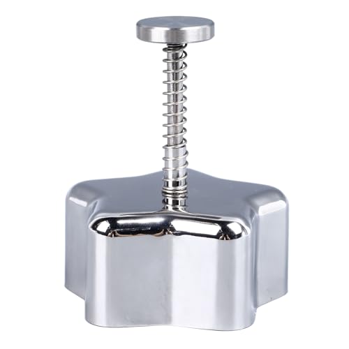 Tissting Onigiri Model, Stainless Steel Rice Model Musubi Maker Model Non Stick Rice Balls Press Model Sushi Maker for Lunch Bento DIY Boxed Meal (Star)