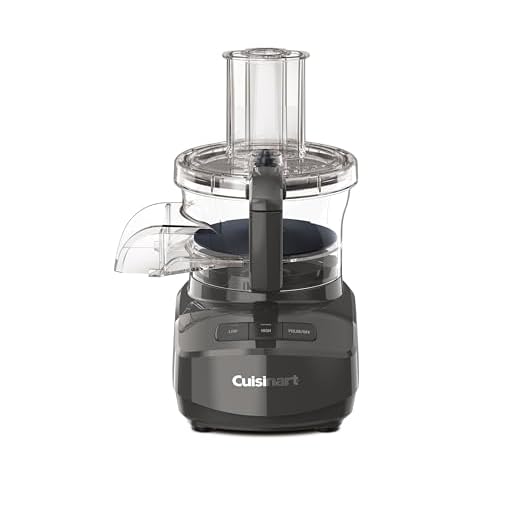 Cuisinart 9-Cup Continuous Feed Food Processor with Fine and Medium Reversible Shredding and Slicing Disc, Universal Blade, Continuous-Feed Attachment, and In-Bowl Storage (Gray)