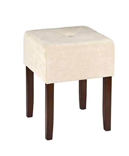 Hillsdale Furniture Bellamy Backless Vanity Stool, Beige