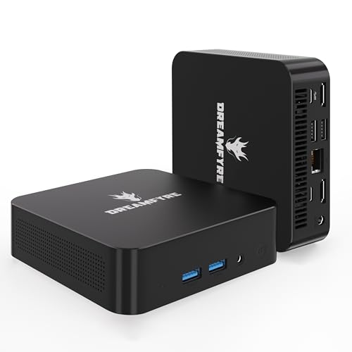 Image of DREAMFYRE Mini PC 12th N95 (Up to 3.4Ghz), 16GB DDR4 512GB SSD, Mini Computer with Type-C WiFi5, BT4.2, UHD 4K, Gigabit Ethernet Vesa, Home /Office /Business Micro Pc Small pc