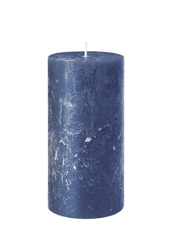 Rustik Stumpenkerze, Höhe 8 cm Ø 7 cm, Safe Candle, Brenndauer ca....