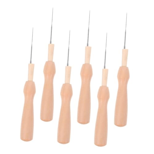 Gogogmee DIY Wool Felting Needles 6pcs Punch Needle Set for Craft Supplies Felting Clubs