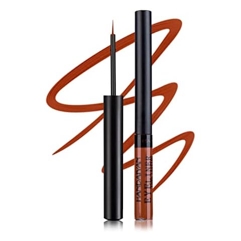 HANDAIYAN Professional Makeup Vivid Brights Liquid Liner,Long Lasting Waterproof Highly Pigmented Liquid Eye Liner, Tools Smear-Resistant Eyeliner with Precise Tip (#06 Brown) Cover