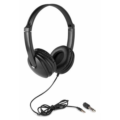 Vonyx VH100 Auriculares de Estudio, Negro, Cómoda Diadema Acolcha...