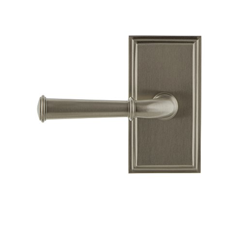Image of Grandeur 825194 Carre Plate Double Dummy with Georgetown Lever in Satin Nickel