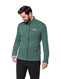 Jack Wolfskin Kolbenberg FZ M Chaqueta de Forro Polar, Verde Jade, XL para Hombre