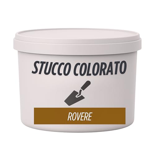 Tarro de estuco en pasta profesional listo para usar – Masilla para madera y pared – Adhesión perfecta y secado rápido – Roble, 500 g