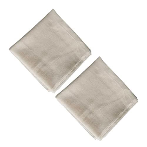 Mikinona 2pcs Organic Cotton Cheesecloths for Kitchen Use Versatile Filters for Straining Almond Yogurt Broth Sturdy and Easy to Clean Khaki