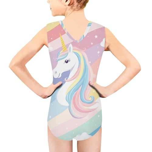 Image of Girls' Swimwear for 3-14 Cartoon Bathing Suit Girl Swimsuit Gym Leotard