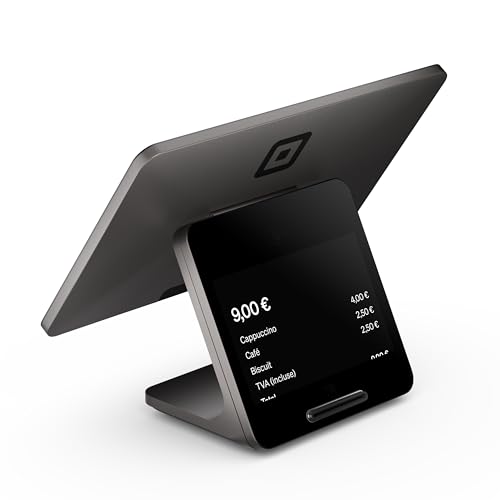 Square Register (Version FR) 2ème génération | Caisse Tactile Tout-en-Un avec TPE intégré et Double écran | Paiements par Carte, sans Contact et en Ligne...