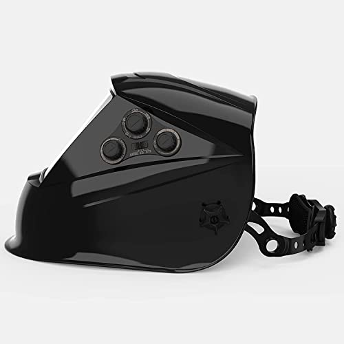 TOOLIOM Echte Farbe Auto Verdunkelung Schweißerhelm, 100 x 80mm große Ansicht 4 Sensoren Wide Shade 5-9/9-13 Solarbetriebene Schweißer Maske Haube mit Schleifen für Mig Tig Stick Plasma - Image 6